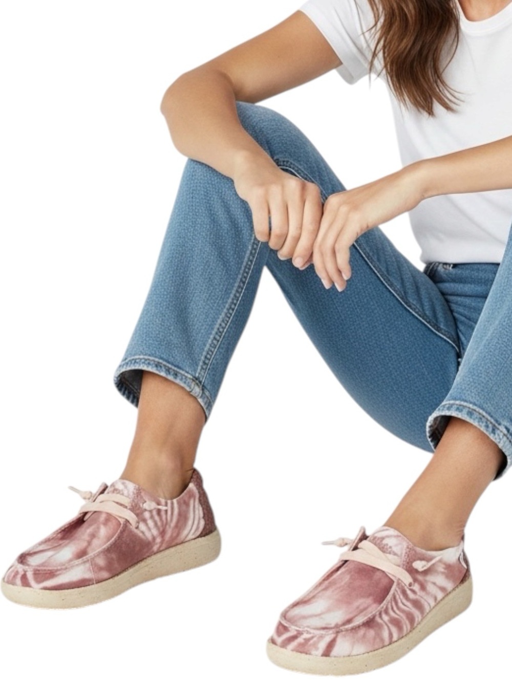 HEY DUDE Wendy Shoes in Tie Dye Rose w/ VIONIC Insole Size 7 —SUPER DUPER COMFY